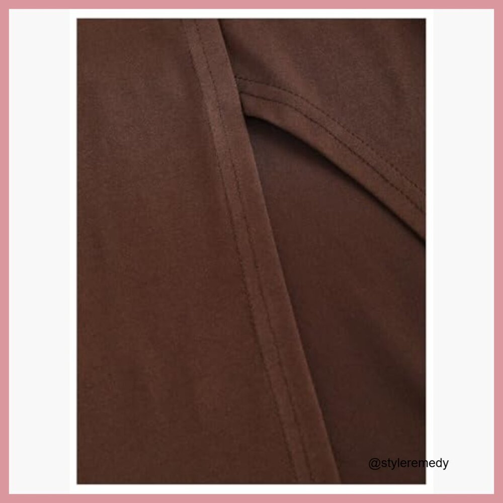 Polyester Elastane Ruched Crop Halter Top Slit Bo… - image 6